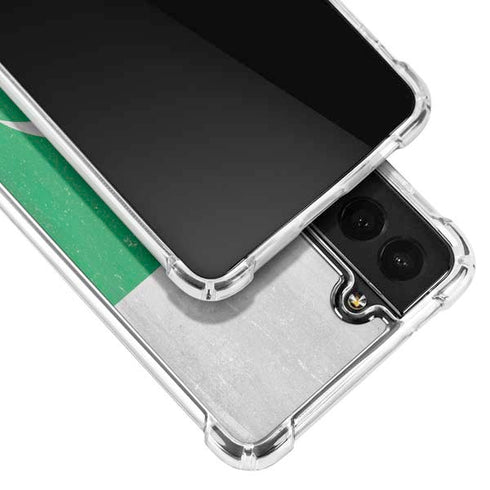 Pakistan Flag Distressed Galaxy S22 Plus Clear Case